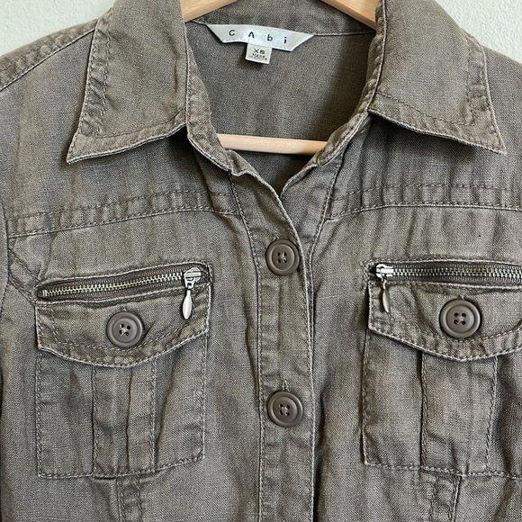 Get Ready to‎ Rock the Utility Trend with CAbi Button Up Jacket! - Picture 2 of 5